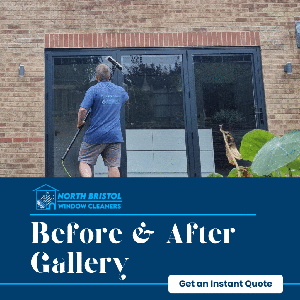 An image of digital marketing ad of North Bristol Window Cleaners - Before and After Gallery Title