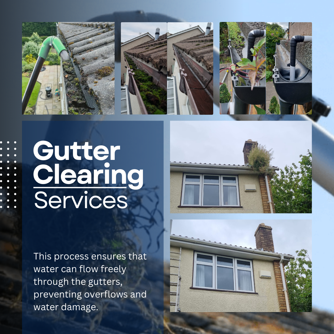 A digital marketing ad for Dawson's Gutter Cleaning