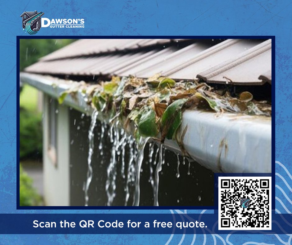 An image of social media marketing of Dawson's Gutter Cleaning