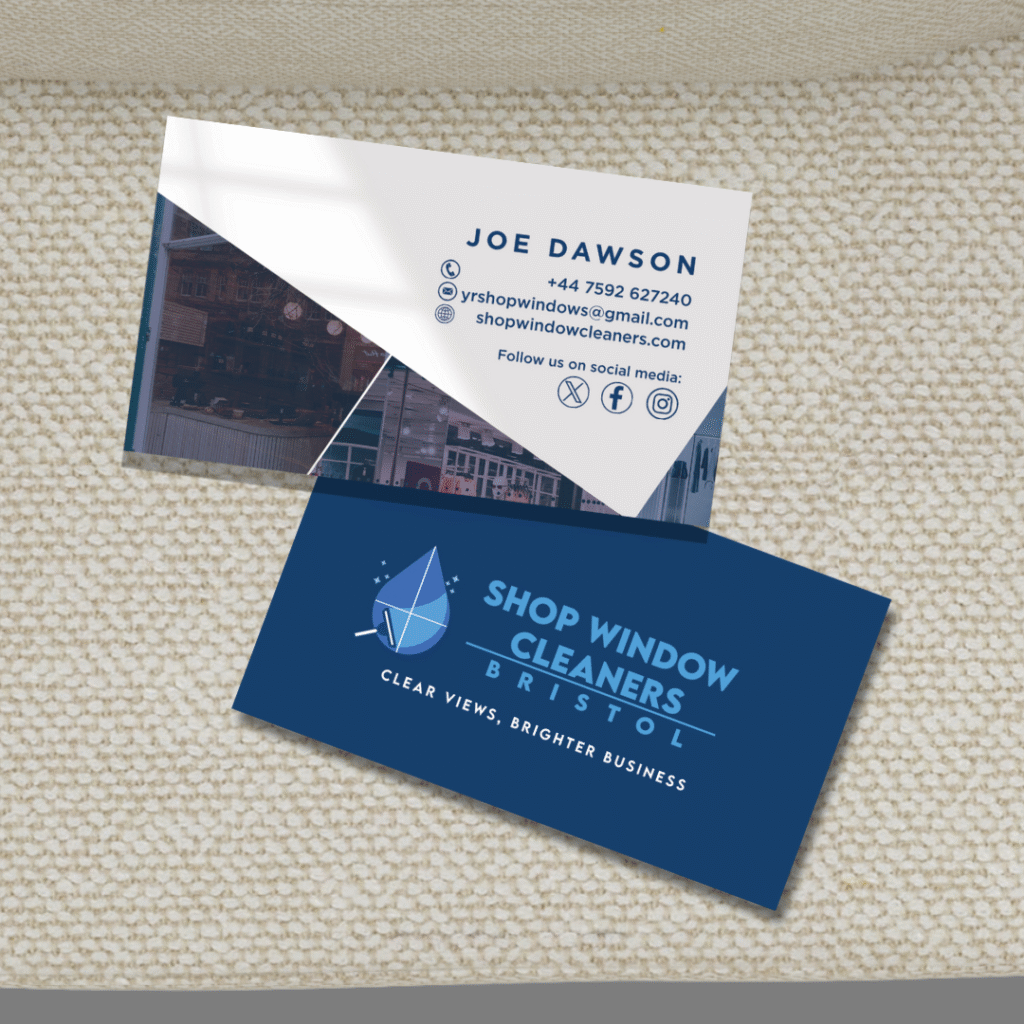 Business Card Mock Up - Joe Dawson Shop Window Cleaners