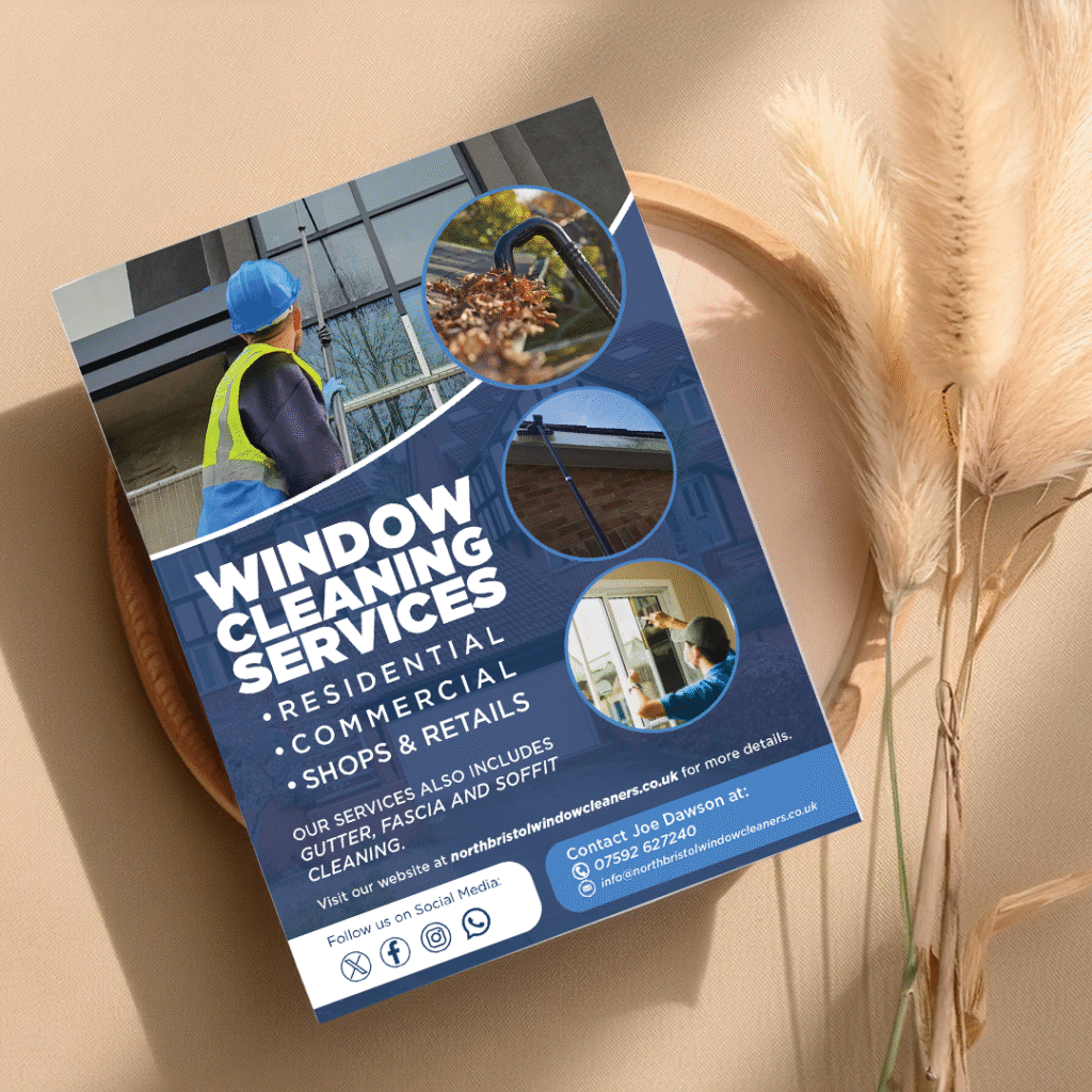 Flyer-Mock-Up for Window Cleaning Services