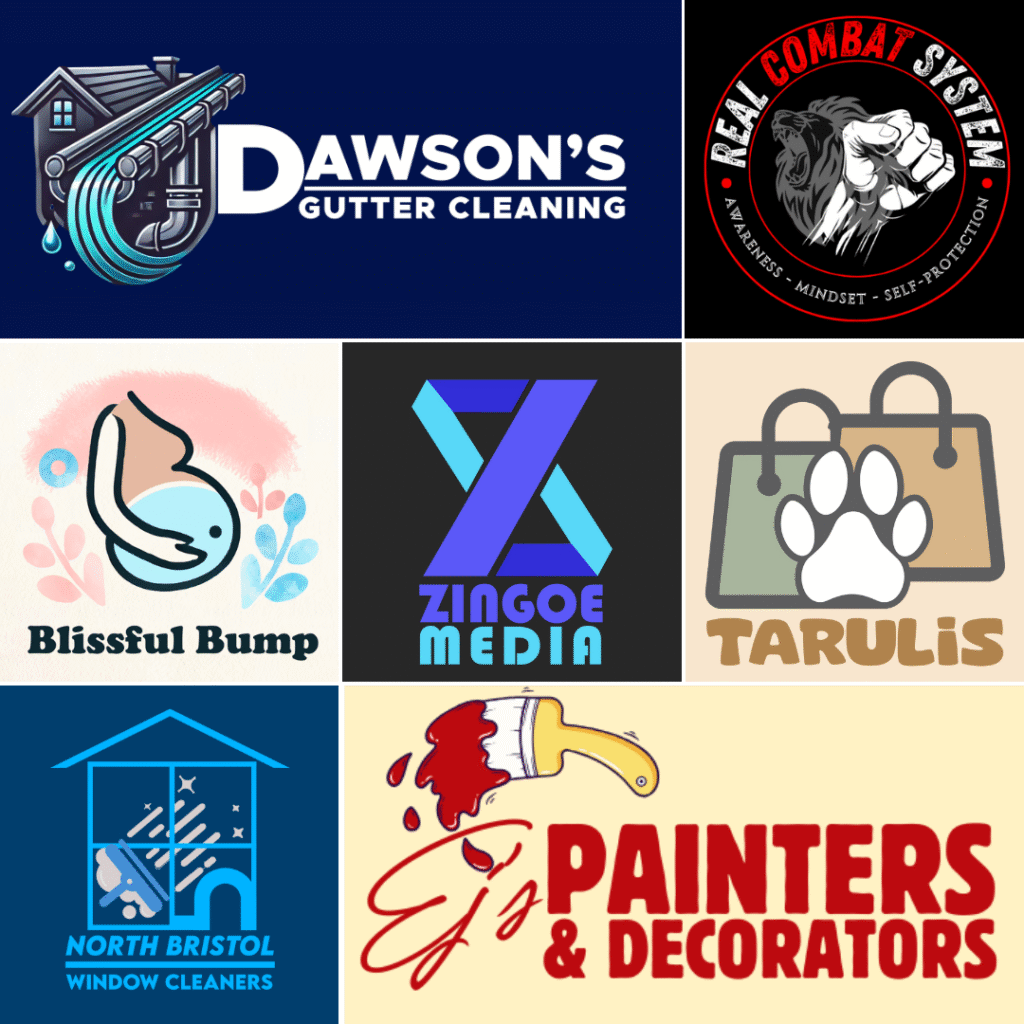 An image of logos and brandings