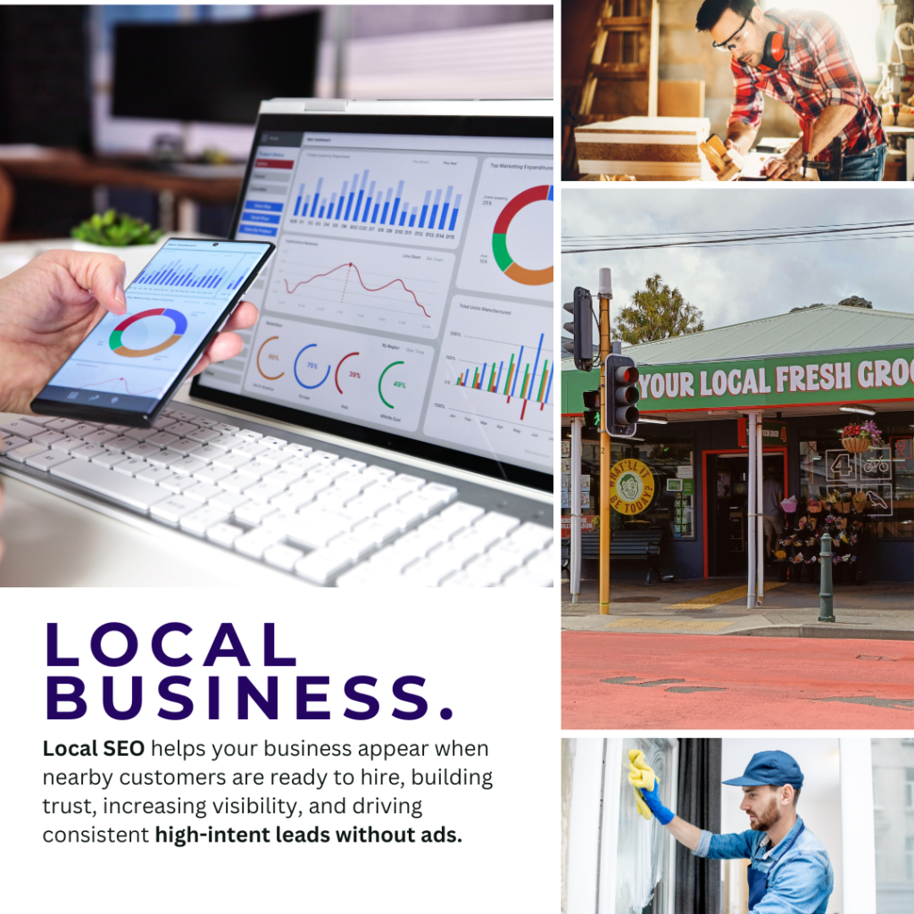 An image of Local Business Store, Trade Service Businesses and Local SEO Analytics
